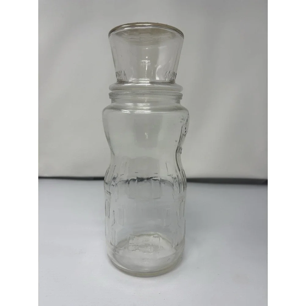 Vintage‎ 1991 Mr Peanut Planters Clear Glass Jar With Lid Canister Anniversary